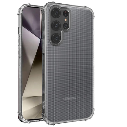 For Samsung Galaxy S26 Hybrid Clear TPU Bumper, Shockproof, Rubber Silicone 4 Corners Gel, Lightweight, Protective Slim Back Case Cover Clear