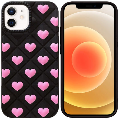 Phone Case for Apple iPhone 12 /12 Pro Fashionable Silicone Textured Decorative Design Pattern Protective Rubber TPU Hybrid Protection Cover