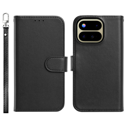 Phone Case for Google Pixel 11 Pro Fold Leather Wallet Folio Credit Card Holder with Magnetic Closure Wrist Strap Classic Flip Design Storage Slots Cover