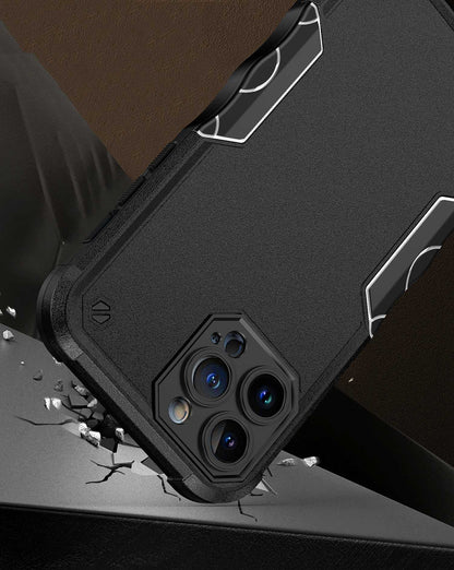 For Apple iPhone 16 Pro Max (6.9") Slim Tough Shockproof Hybrid Heavy Duty Dual Layer TPU Bumper Rugged Rubber Armor Case Cover