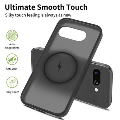 For OnePlus 15R / ACE 6 Frosted Translucent Case with MagSafe Compatible Slim, Shockproof Protective Matte TPU Military Grade Tough Case Cover Black