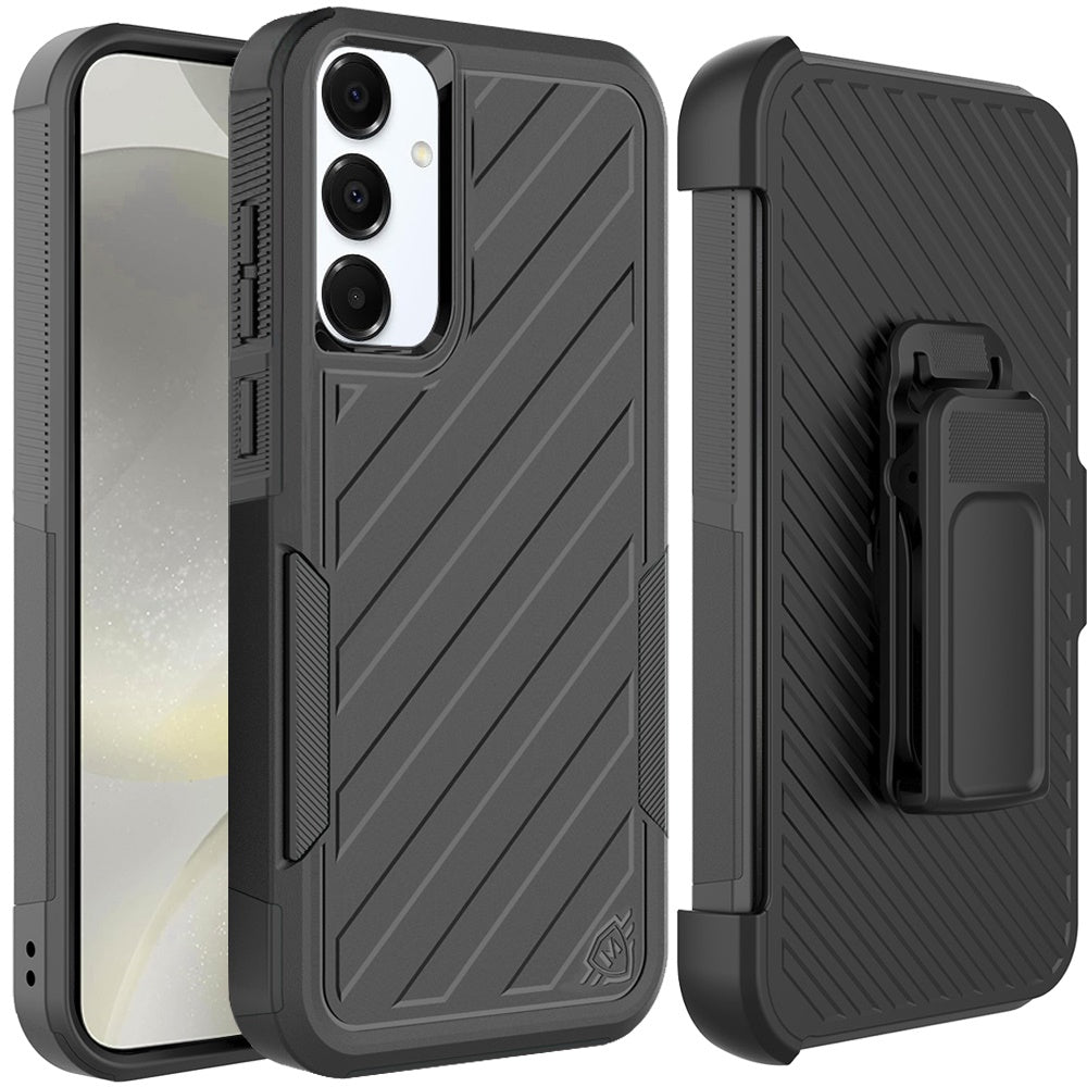 For Apple iPhone 17E /16E Rugged 2in1 Armor Combo Belt Clip Holster, Non-Slip Tough Hybrid lined Shockproof Case Case Cover