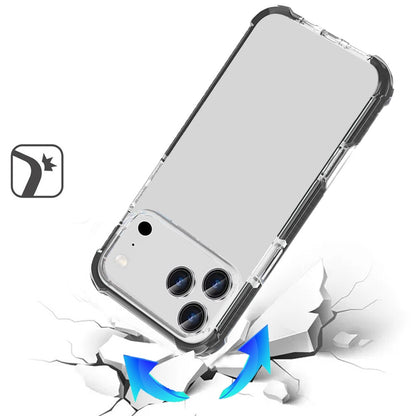 Phone Case for Apple iPhone 18 Pro Transparent Acrylic Shockproof Rugged Hybrid Heavy Duty Color Frame Raised Bezel Clear Durable Grip Cover