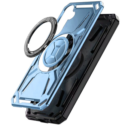 For Samsung Galaxy A36 Hybrid Magnetic Ring and 360° Rotational Kickstand with MagSafe Compatible, Military Grade Drop Protection Case Cover