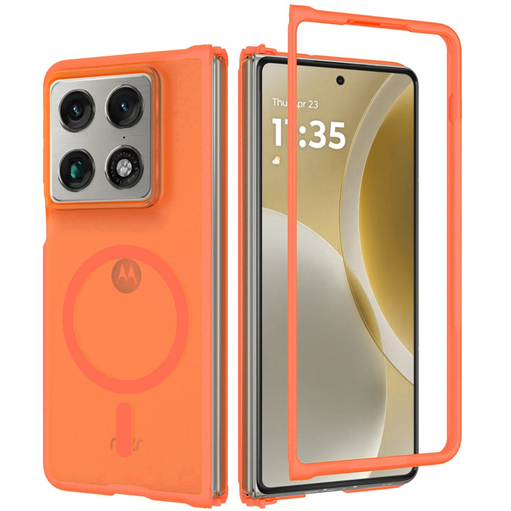Phone Case for Motorola Razr Fold 2026 Magnetic Circle Matte Hybrid Shockproof Smooth Grip Durable Camera Protection Soft Touch TPU Armor Cover
