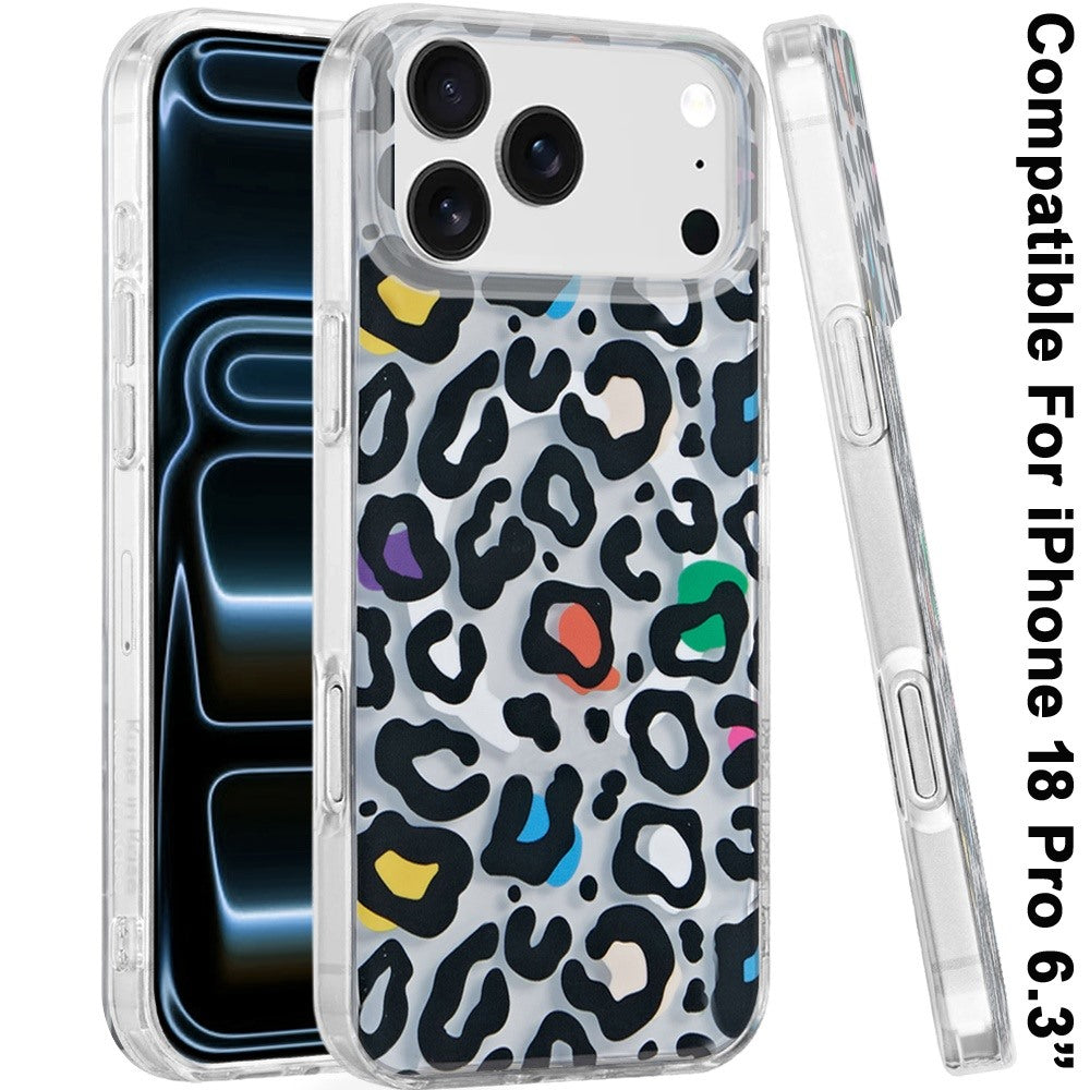 Phone Case for Apple iPhone 18 Pro/ iPhone 17 Pro Stylish Design Shockproof Magnetic Magsafe Compatible TPU IMD Print Rugged Grip Drop Protection Slim Fashion Cover