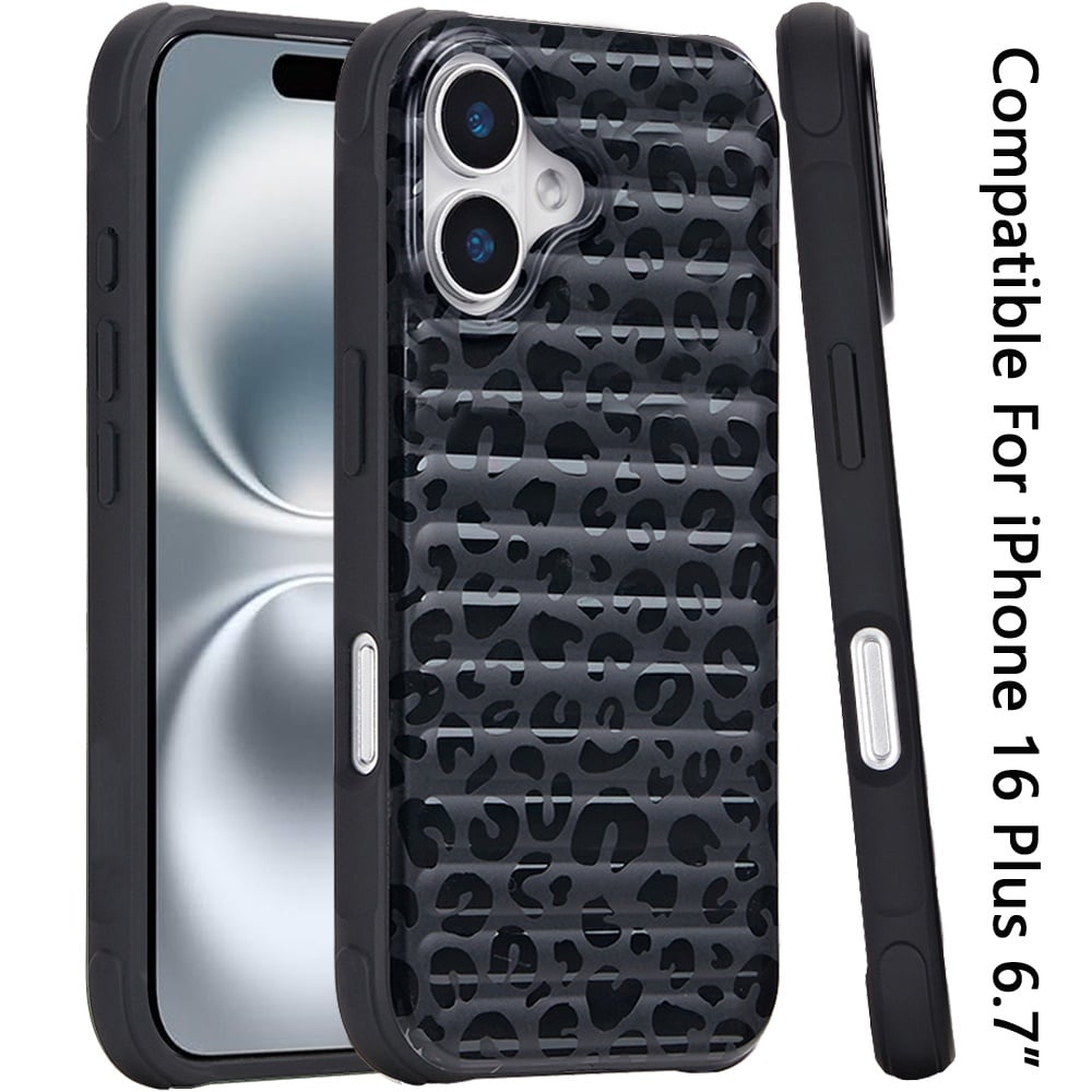 For Apple iPhone 16 Plus Chrome Leopard Magnetic Hybrid Shockproof Protection Rose Gold Design Anti Scratch Secure Grip Stylish Durable Finish Case Cover Camo