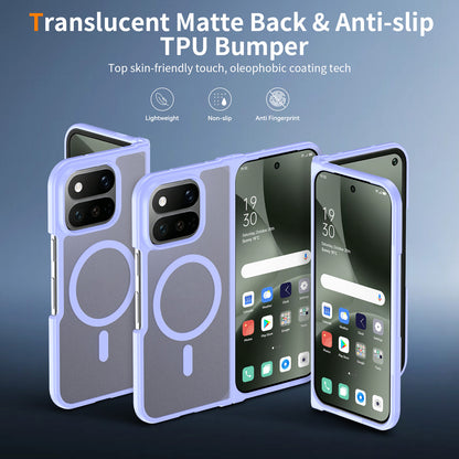 Phone Case for Google Pixel 11 Pro Fold Magnetic Matte Hybrid Shockproof Smooth Grip Durable Camera Protection Anti-Slip Soft Touch TPU Armor Cover