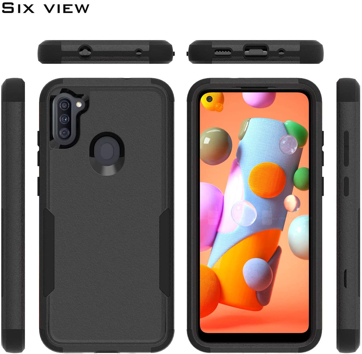For Samsung Galaxy S25 Ultra Tough Hybrid Shockproof Silicone Rubber TPU + Hard PC Heavy Duty Three Layer Armor Protection Case Cover