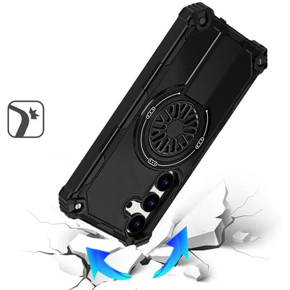 Phone Case for Samsung Galaxy S26 FE /Fan Edition Invisible Kickstand Magnetic Car Mount Friendly Shockproof Texture Anti Slip Durable Grip Heavy Duty Hybrid Cover