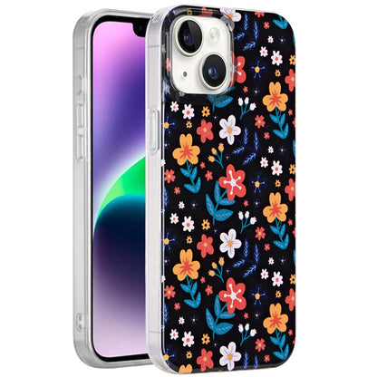 Phone Case for iPhone 14/13 Stylish Design IMD Shockproof Protective Slim Fit TPU Durable Grip Fashion Pattern Impact Resistant Hybrid Cover Multicolor