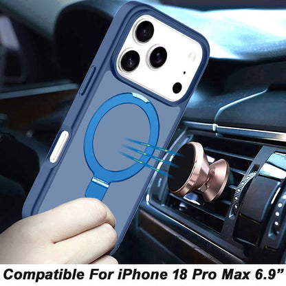 Magnetic Ring Stand Full Rotation Matte Shockproof Grip Anti Slip Durable Camera Protection Hybrid
