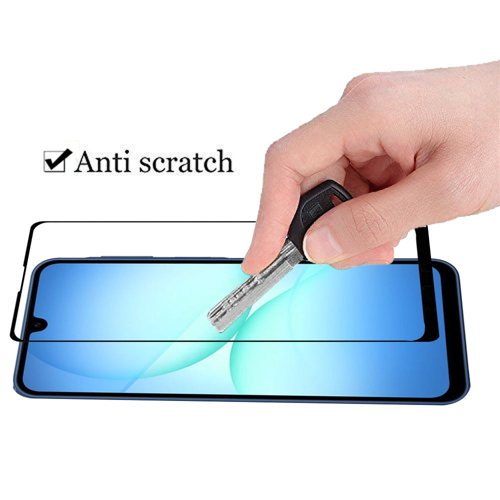 For Samsung Galaxy S25 Fan Edition /Galaxy S25 FE Tempered Glass Screen Protector [Full Coverage] Curved Black Edged 9H Hardness Glass Screen Protector Protector Clear Black