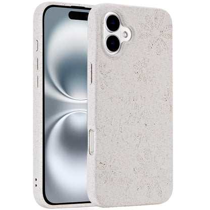 For Apple iPhone 16 (6.1") Eco Friendly Bio-Degradable Design Hybrid Cases Slim Fit Soft TPU Drop Protection Rubber printed Case Cover