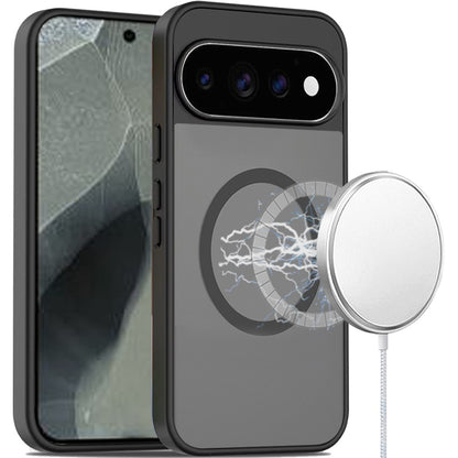 Phone Case for Google Pixel 11 Pro XL Magnetic Matte Hybrid Shockproof Smooth Grip Durable Camera Protection Anti-Slip Soft Touch TPU Armor Cover