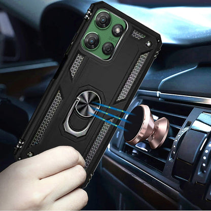 For Motorola Moto G Power 5G 2026 /2025 Hybrid Shockproof Durable 360 Degree Rotatable Ring Stand Holder Kickstand Fit Magnetic Car Mount Case Cover