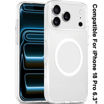 Phone Case for Apple iPhone 18 Pro Magnetic Matte Hybrid Shockproof Smooth Grip Durable Camera Protection Anti-Slip Soft Touch TPU Armor Cover