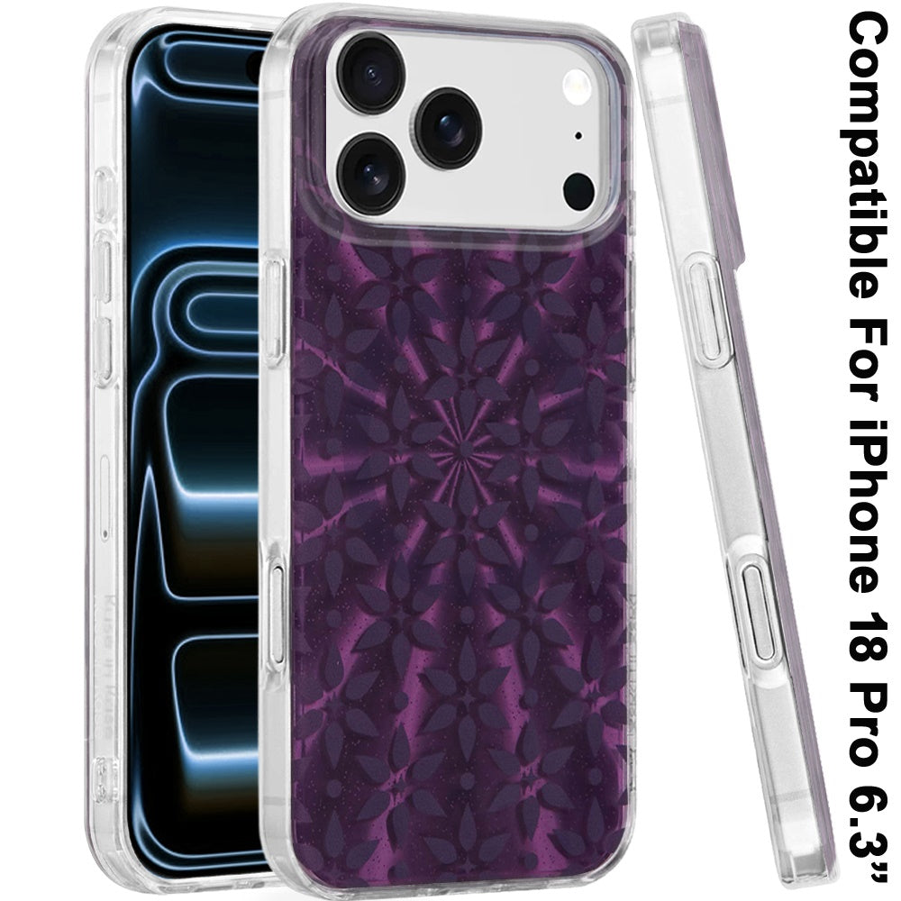 Phone Case for Apple iPhone 18 Pro/ iPhone 17 Pro Stylish Design Shockproof Magnetic Magsafe Compatible TPU IMD Print Rugged Grip Drop Protection Slim Fashion Cover