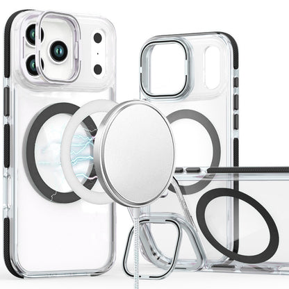 Phone Case for Apple iPhone 18 Pro Max Magnetic Ring Camera Stand Shockproof Hybrid Clear Transparent Metal Bracket Durable Protective Grip Cover