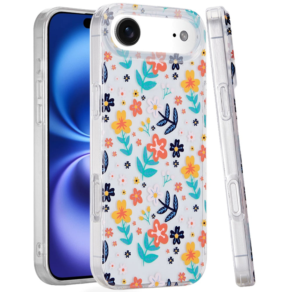 For Apple iPhone 17 Stylish Pattern Fashion IMD Printed Design TPU Slim Shockproof Protective with Magnetic Back Case Cover