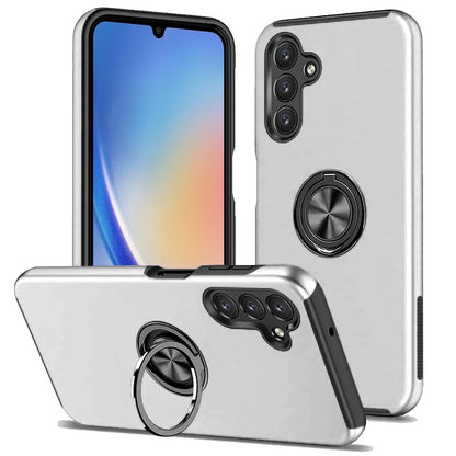 Invisible Ring Stand Shockproof Anti Slip Durable Grip Protective Hybrid Fit Magnetic Car Mount Holder