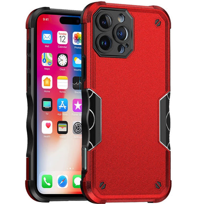 For Apple iPhone 16 Pro Max (6.9") Slim Tough Shockproof Hybrid Heavy Duty Dual Layer TPU Bumper Rugged Rubber Armor Case Cover