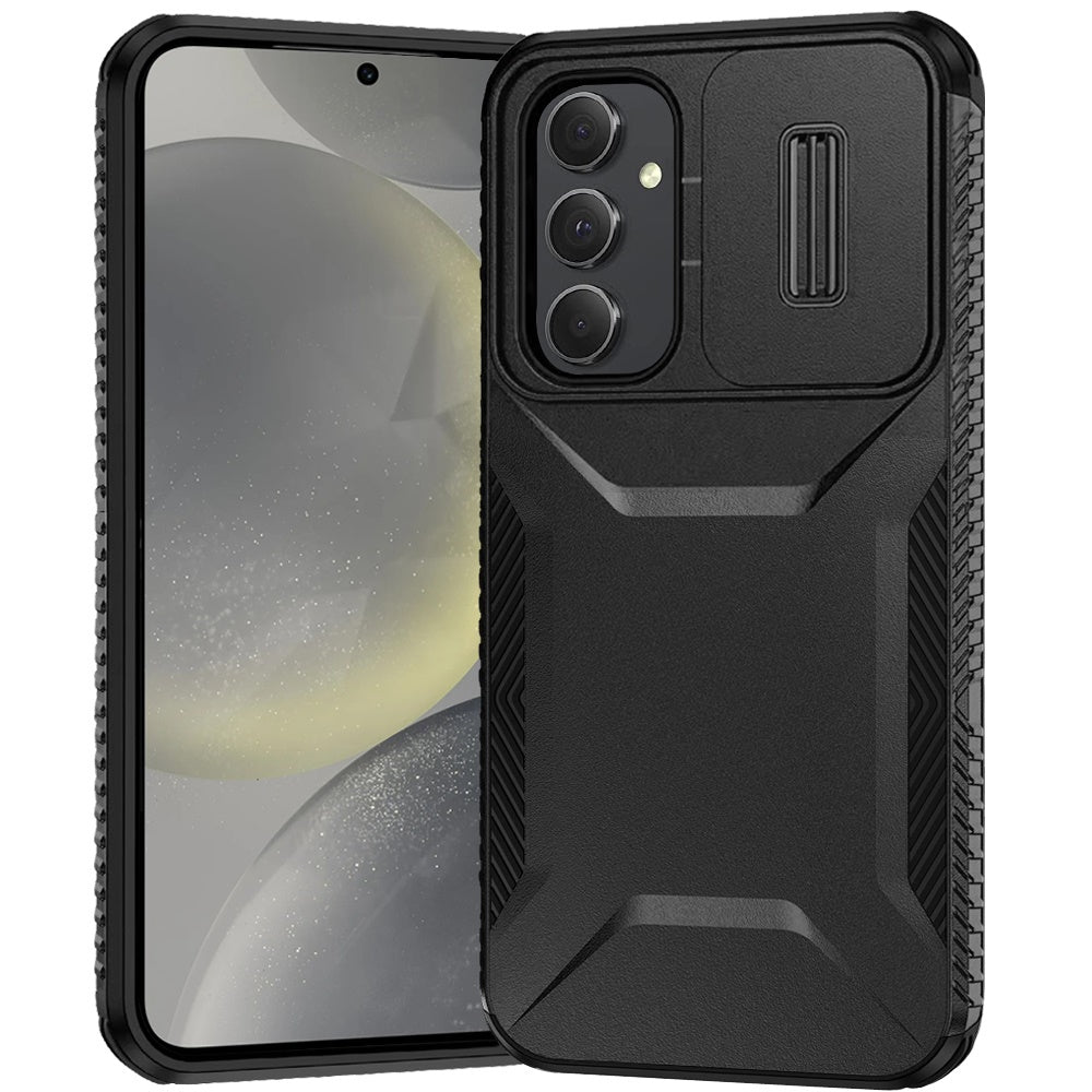 For Apple iPhone 17E /16E Slim Fit Shockproof Hybrid with Slide Camera Window Covering, Rugged Tpu Silicone Hard PC Bumper Case Cover