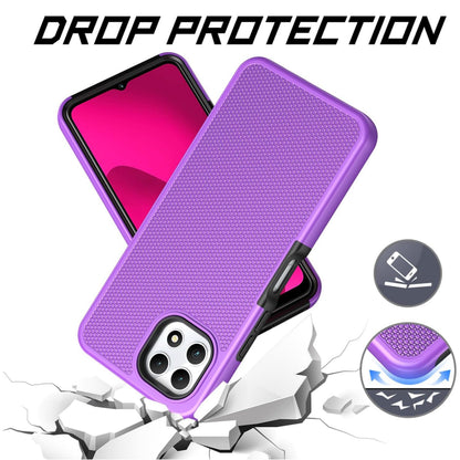For Motorola Moto G 5G 2025 Dual Layer Slim & Tough Hybrid Shockproof Heavy Duty Rubber TPU Matte with Textured Rugged Shell Protection Case Cover