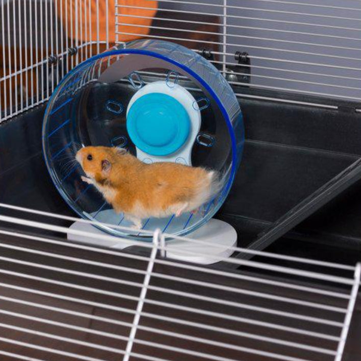 Prevue Quiet Wheel Exercise Wheel for Small Pets [Small Pet Supplies] Medium - 1 count
