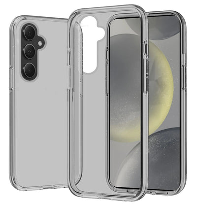 For Samsung Galaxy S24 Ultra Transparent Shock Absorption PC + TPU Rubber Gel Thick 3mm Hybrid Silicone Slim Fit Back Case Cover Smoke