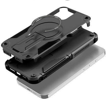 For Apple iPhone 17 (6.3") Magnetic Invisible Kickstand Holder with Magsafe, Slim Fit Shockproof Hybrid Military Grade Heavy Duty Case Cover