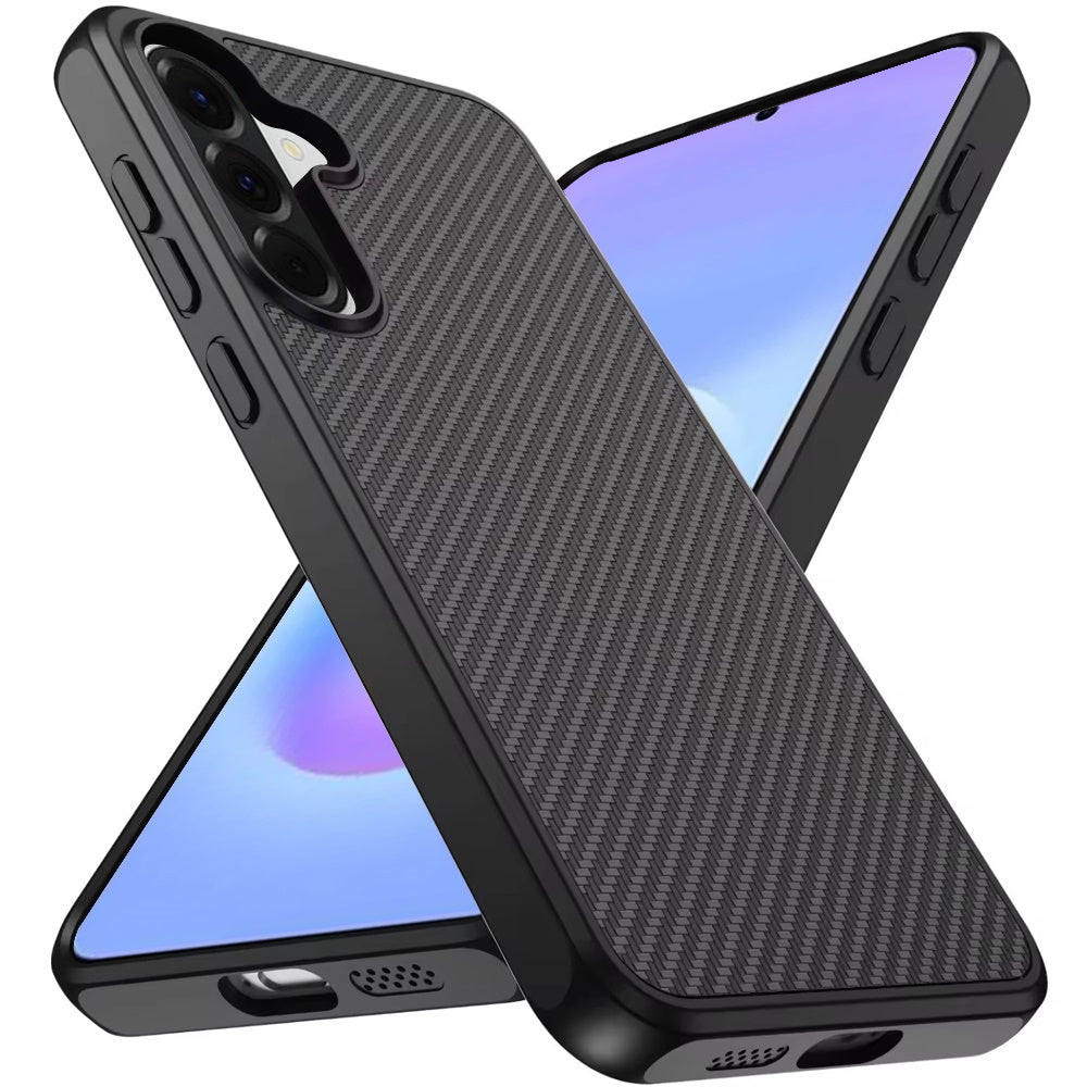 Phone Case for Samsung Galaxy A57 Magnetic Carbon Fiber Hybrid 2.0mm Rugged Compatible with MagSafe Shockproof Durable Protective Grip Cover