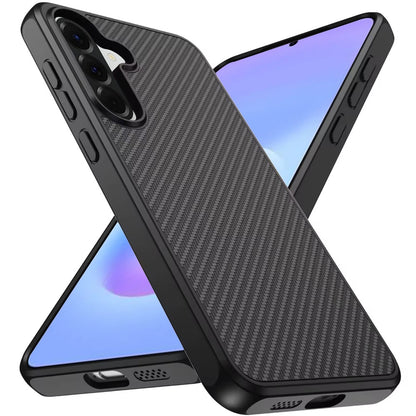 Phone Case for Samsung Galaxy A57 Magnetic Carbon Fiber Hybrid 2.0mm Rugged Compatible with MagSafe Shockproof Durable Protective Grip Cover