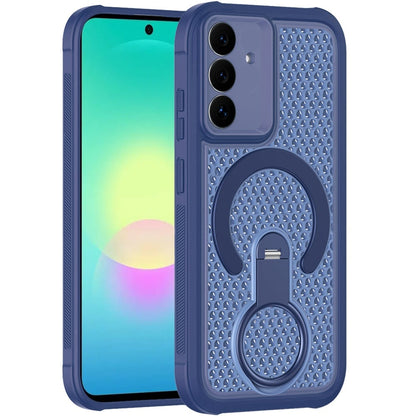 Phone Case for Samsung Galaxy A27 Magnetic Honeycomb Hybrid Rugged Armor Ring Kickstand Dual Layer Shock Absorbing Hard PC Soft TPU Cover