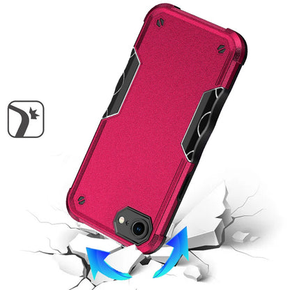 For Apple iPhone 17E /16E Slim Fit Hybrid Lightweight Shockproof 2-in-1 Hybrid Hard PC Bumper Frame Armor Protection Case Cover Hot Pink