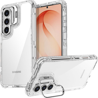 For Samsung Galaxy A17 5G Hybrid Camera Stand Kickstand Shockproof Protection with Reinforced Grip Design and Adjustable Viewing Support Case Cover