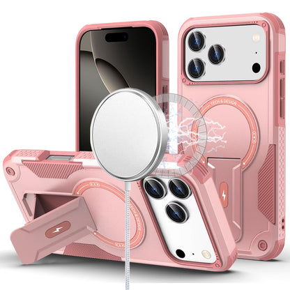 For Apple iPhone 17 Pro Max (6.9") Magnetic Invisible Kickstand Holder with Magsafe, Slim Fit Shockproof Hybrid Military Grade Heavy Duty Case Cover