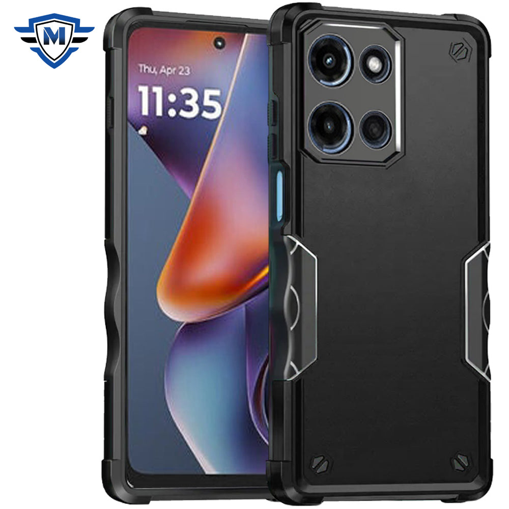For Motorola Moto G 5G 2025 Slim Fit Back Hybrid Lightweight Shockproof 2-in-1 Hybrid Hard PC Bumper Frame Armor Protection Case Cover