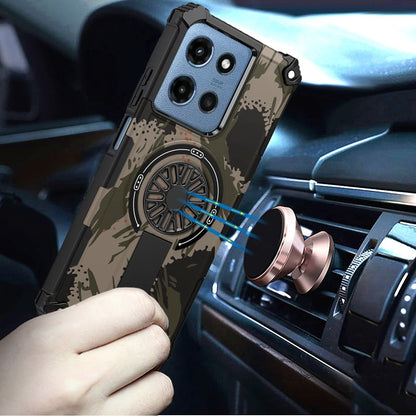 Phone Case for Motorola Moto G Play 5G 2026 Stylish Design Magnetic Car Mount Friendly Hybrid Rugged Grip Shockproof Kickstand Textured Armor Durable Cover