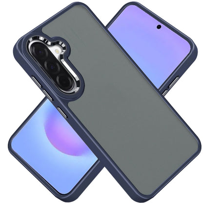 Phone Case for Samsung Galaxy A57 Polished Acrylic Hybrid TPU Slim Shockproof Metal Button Thick Durable Grip Camera Protection Anti-Scratch Cover