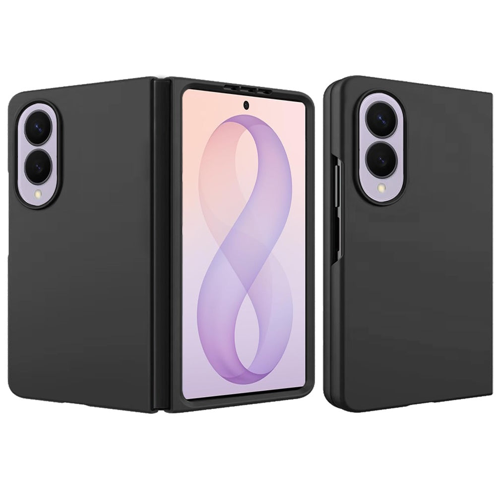 Phone Case for Samsung Galaxy Z Fold 8 Snap On Hard Shell Matte Finish Slim Fit Rubber TPU Soft Lightweight Protective Cover Black