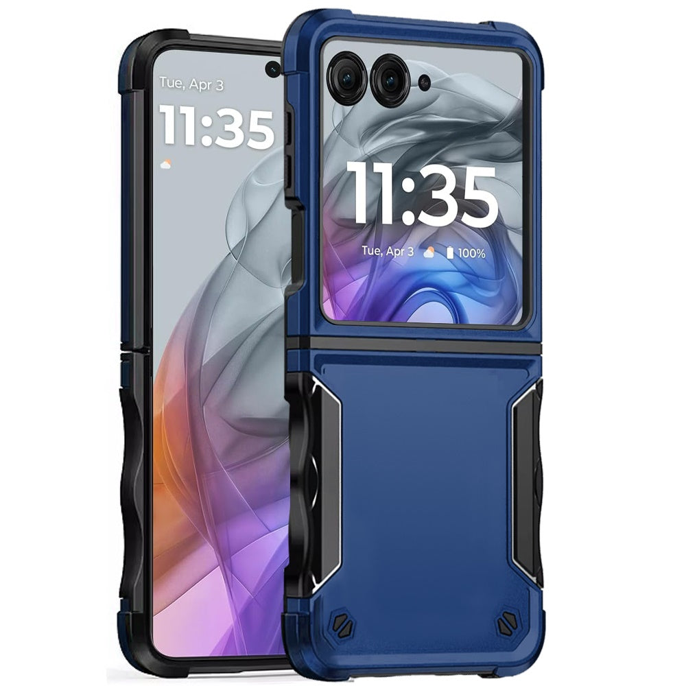 For Motorola Razr 2025 /2024 Slim Fit Back Hybrid Lightweight Shockproof 2-in-1 Hybrid Hard PC Bumper Frame Armor Protection Case Cover