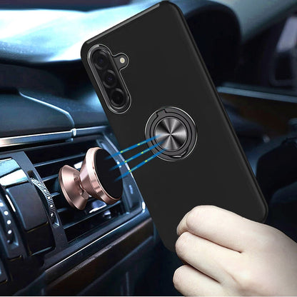 Phone Case for Samsung Galaxy A27 Invisible Ring Stand Shockproof Anti Slip Durable Grip Protective Hybrid Slim Fit Magnetic Car Mount Holder Cover