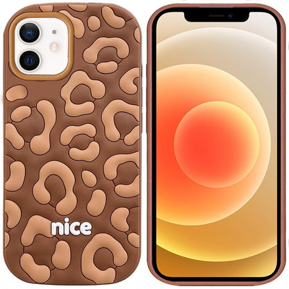 Phone Case for Apple iPhone 12 /12 Pro Fashionable Silicone Textured Decorative Design Pattern Protective Rubber TPU Hybrid Protection Cover