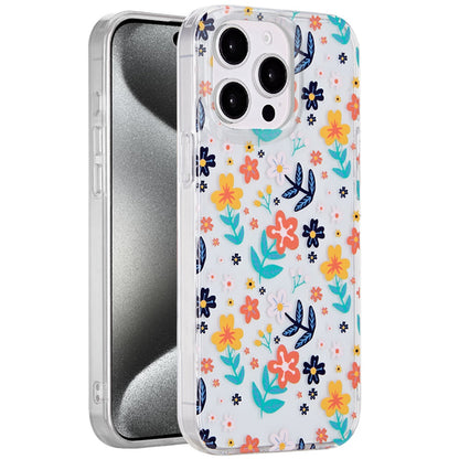 For Apple iPhone 15 Pro Max Fashion Layer Design Slim IMD TPU Protective, Shockproof Hybrid Stylish Durable Hard PC Case Cover