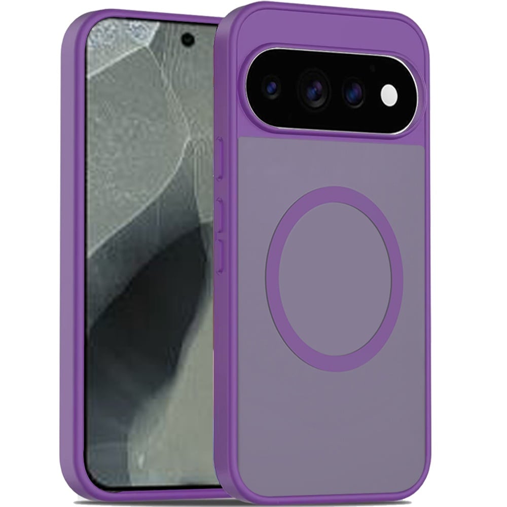 Phone Case for Google Pixel 11 Pro XL Magnetic Matte Hybrid Shockproof Smooth Grip Durable Camera Protection Anti-Slip Soft Touch TPU Armor Cover