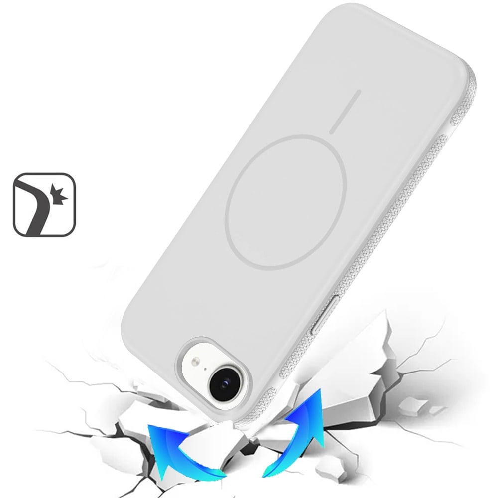 Phone Case for Apple iPhone SE 3 (2022) SE/8/7 Super Magnetic Compatible with MagSafe Matte Hybrid TPU Shockproof Protective Durable Grip Edge Slim Fit Cover