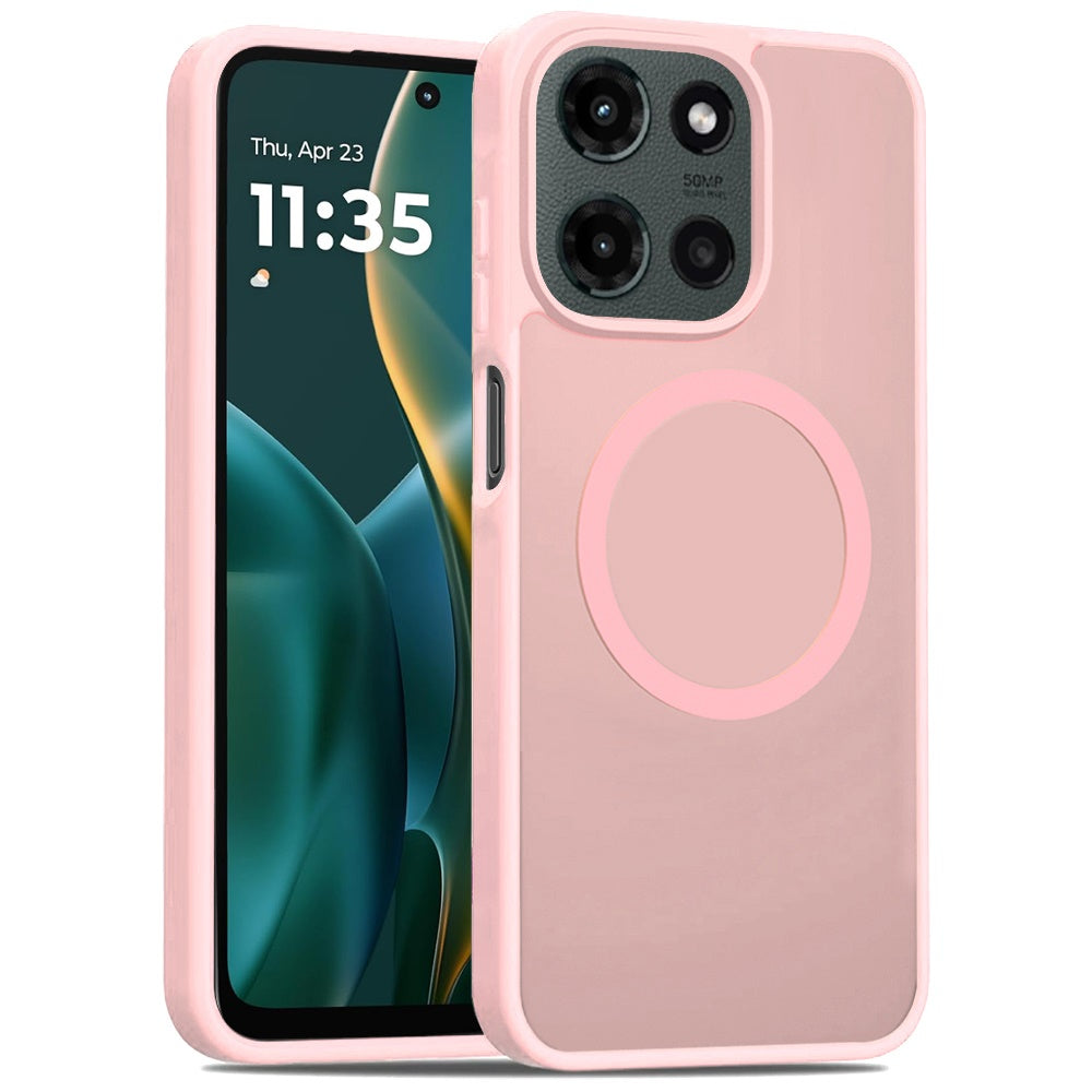 For Motorola Moto G 5G 2025 MagSafe Compatible Case Hybrid Soft TPU Bumper Hard Translucent Matte Back Slim Shockproof Case Cover