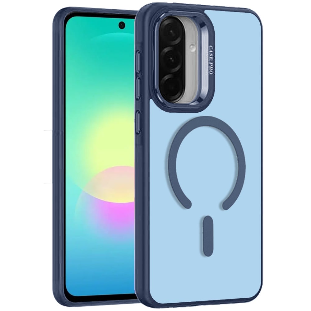 Phone Case for Samsung Galaxy A27 Magnetic Shockproof Hybrid Camera Stand Guard Anti Slip Rubber Durable Protective Matte Design Cover