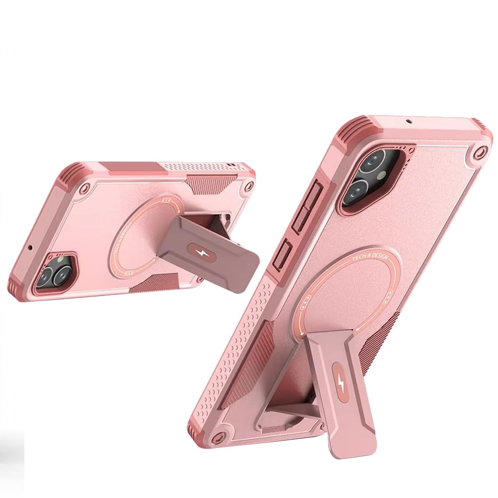 Phone Case Cover for Samsung Galaxy A07 4G Magnetic Invisible Kickstand Holder with Magsafe, Slim Fit Shockproof Hybrid Military Grade Heavy Duty Cover